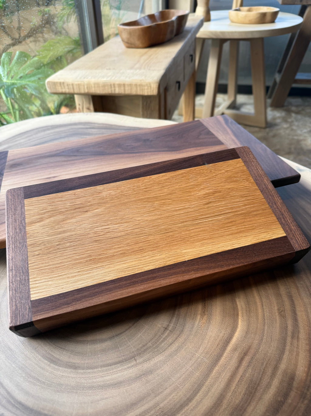 Tabla de Roble y Nogal
